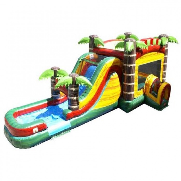 Mega Tropical Water Slide Combo