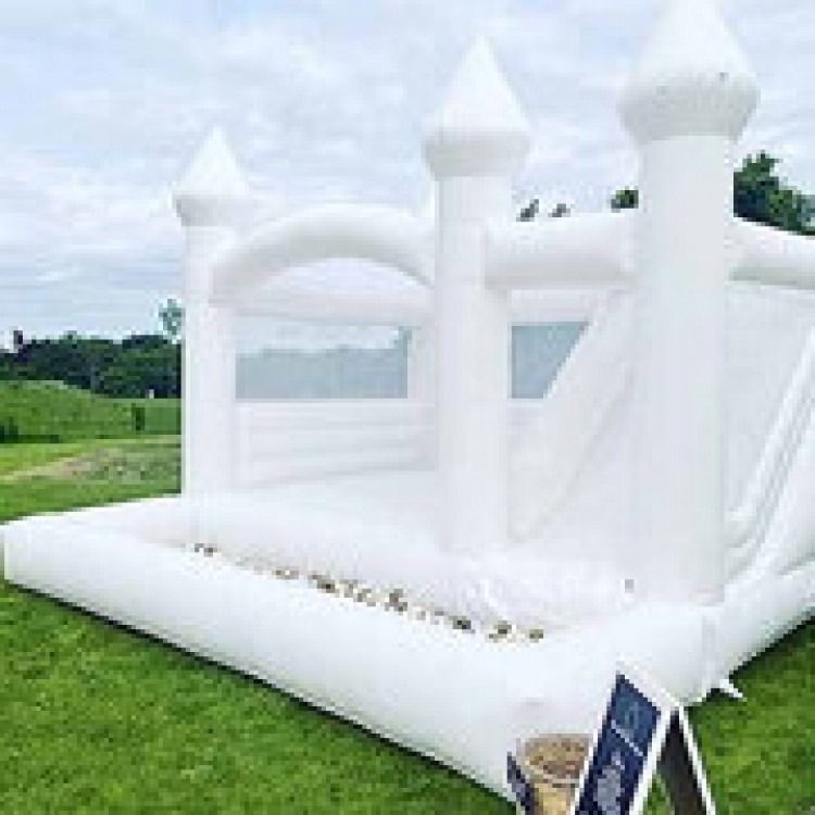 White Luxury Bounce Houses